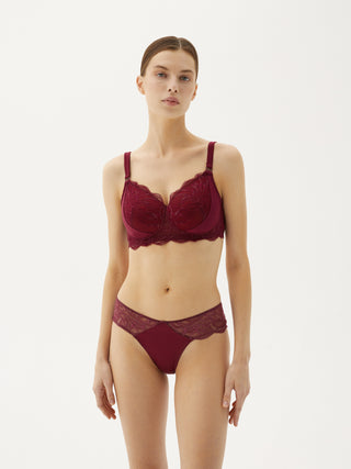 Padded Prosthesis Bra Burgundy