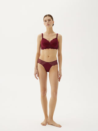 Padded Prosthesis Bra Burgundy